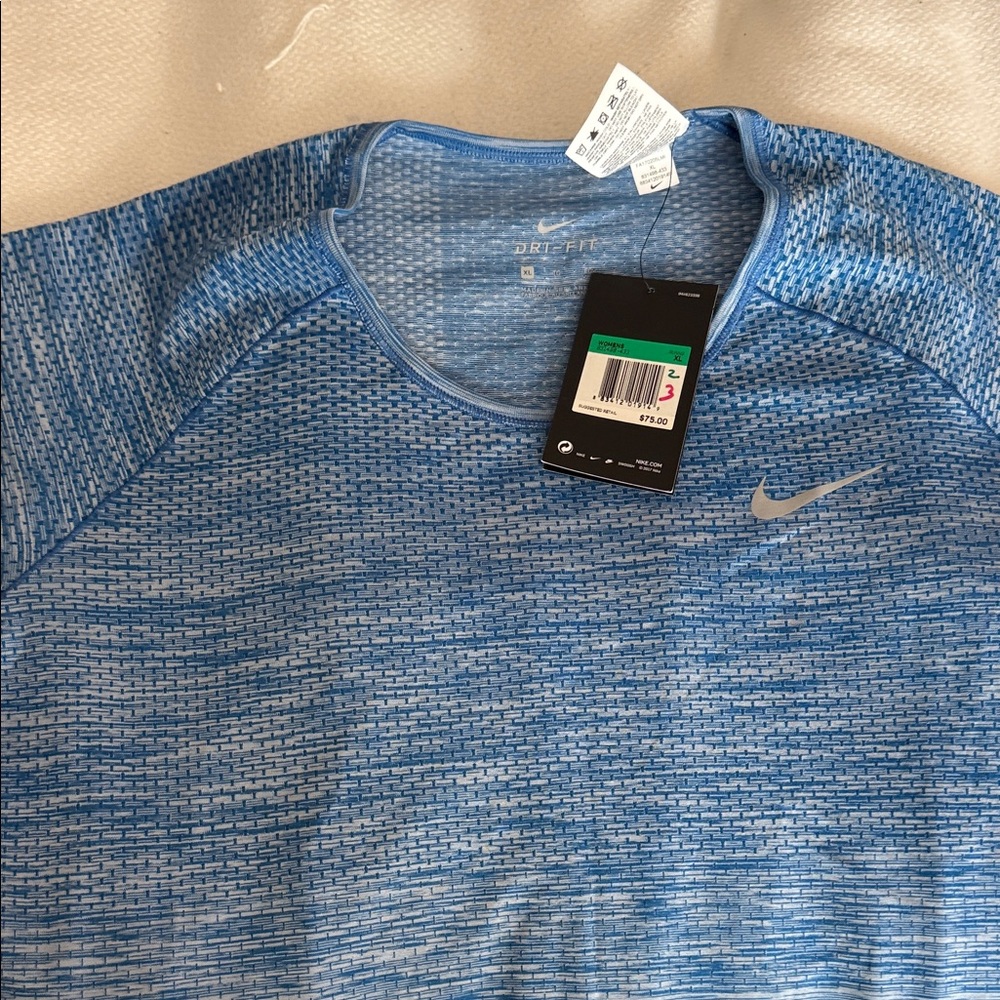 Nike Women's Dri-Fit Blue Athletic Shirt Sz XL